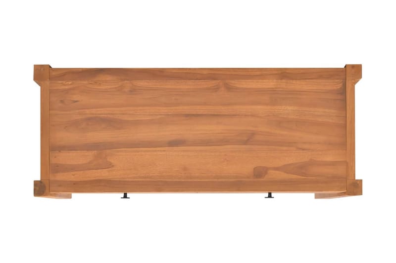 skrivebord med 2 skuffer 100x40x75 cm genanvendt teaktræ - Brun - Møbler - Borde - Kontorbord - Skrivebord