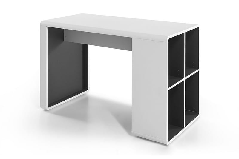 Tadeo Arkivskab - Hvid/Grå - hæve-sænke-bord - Skrivebord - Computerbord
