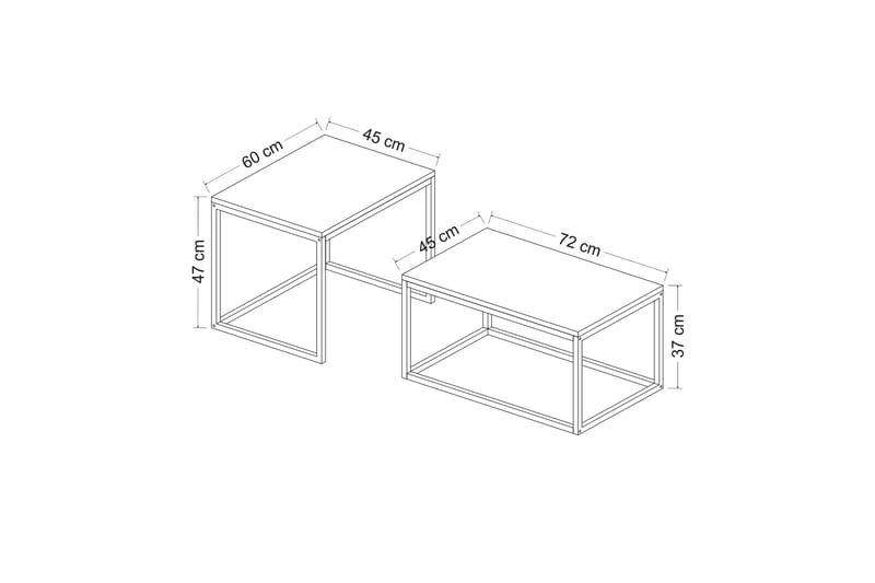 Leka Sofabord 72 cm - Hvid Marmor - Møbler - Borde - Sofabord