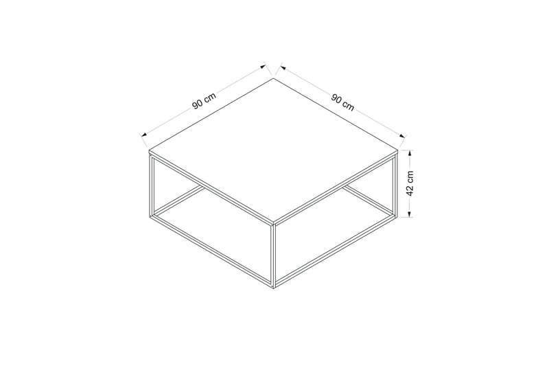 Loni Sofabord 90 cm - Antracit - Møbler - Borde - Sofabord