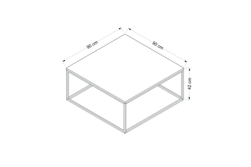 Loni Sofabord 90 cm - Hvid - Møbler - Borde - Sofabord