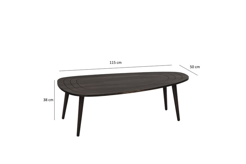 Saldus Sofabord 115 cm - Antracit - Møbler - Borde - Sofabord