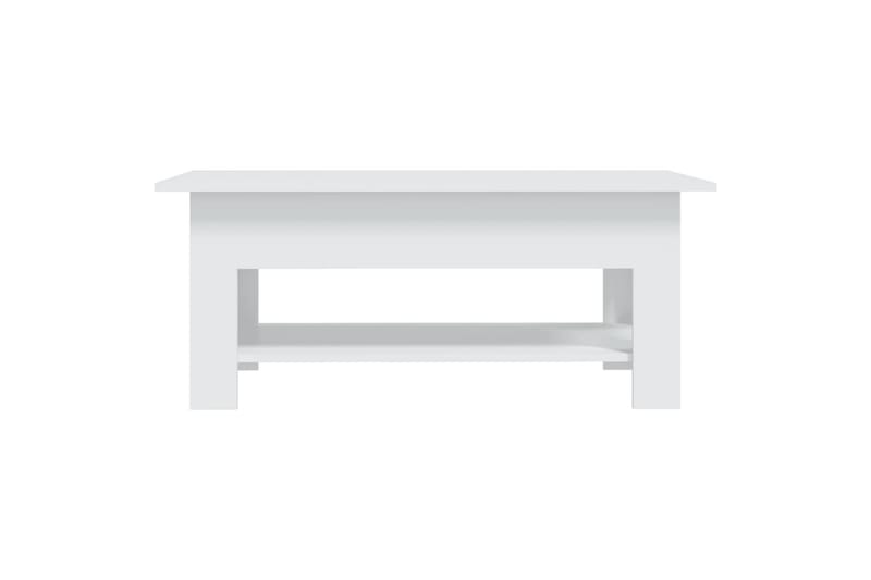 sofabord 102x55x42 cm spånplade hvid - Hvid - Sofabord