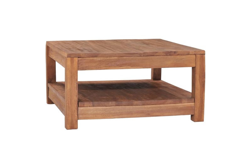 sofabord 68x67x35 cm massivt teaktræ - Brun - Møbler - Borde - Sofabord