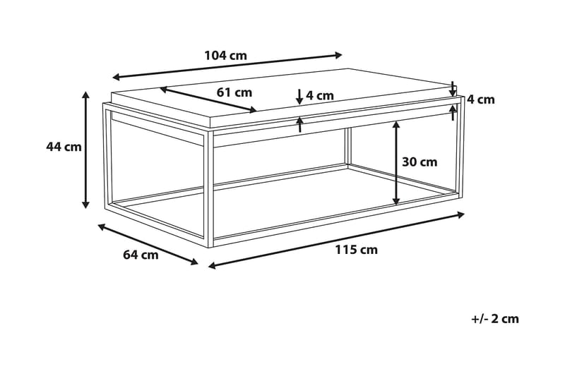 Altos sofabord 64 cm - Grå - Møbler - Borde - Sofabord