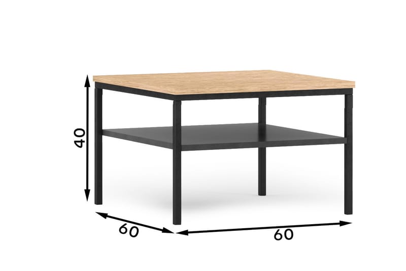 Anjal Sofabord 60 cm - Eg - Møbler - Borde - Sofabord