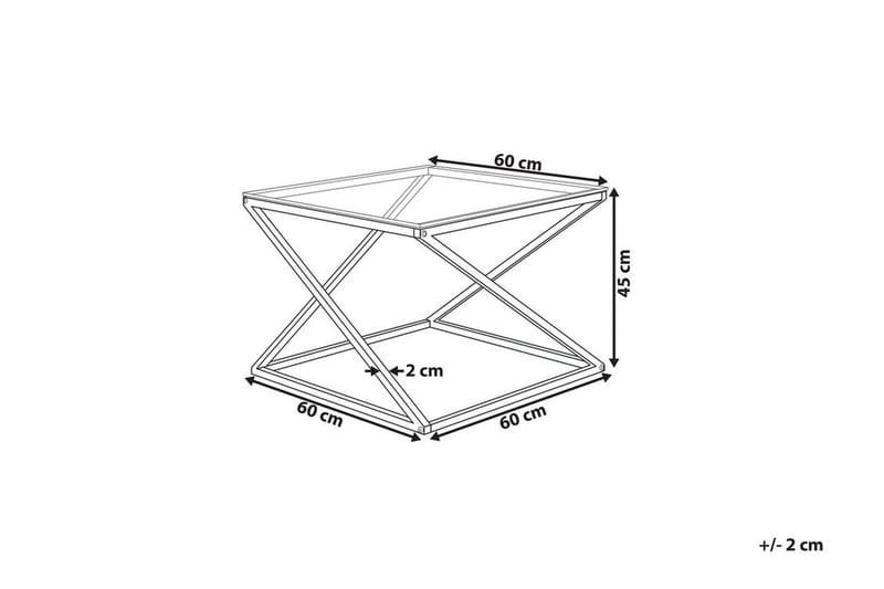 Beverly sofabord 60 cm - Sølv - Møbler - Borde - Sofabord