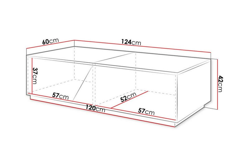 Carbost Sofabord 60 cm - Antracit - Møbler - Borde - Sofabord