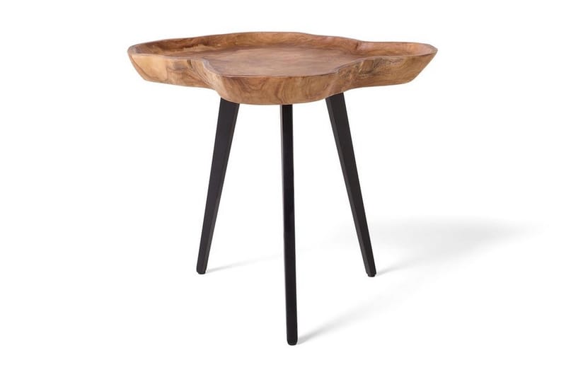 Elsa sofabord 60 cm - Træ / natur - Sofabord - Semmenfoldeligt bord - Spejlbord - Sofabord med opbevaring - sofabord med hjul - Hæve sænke sofabord