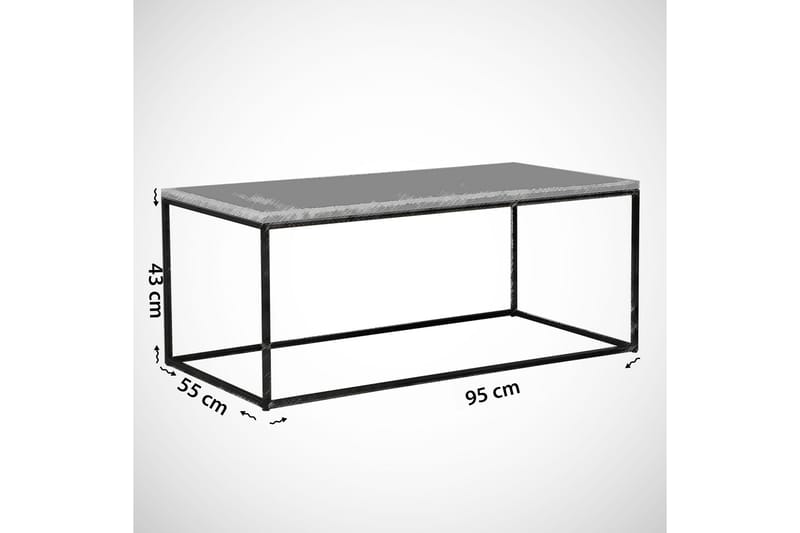 Falan Sofabord 95 cm - Brun/Sort - Møbler - Borde - Sofabord