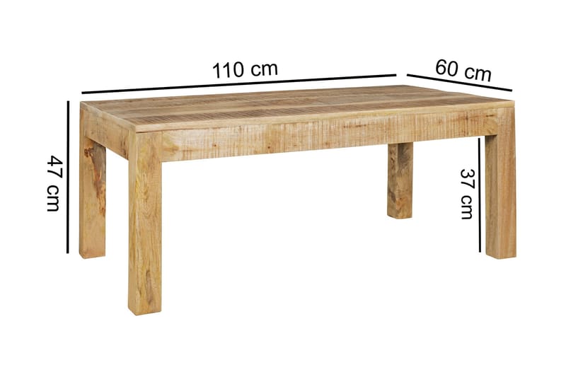 Hanck Sofabord 110 cm - Mangotræ - Møbler - Borde - Sofabord