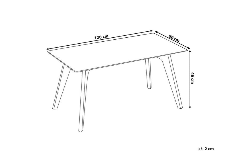 Hudson Sofabord 120 cm - Glas/Natur - Møbler - Borde - Sofabord