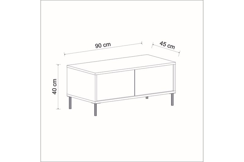 Imaj Sofabord 90 cm - Hvid - Møbler - Borde - Sofabord