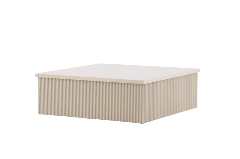 Lenox Sofabord 90x90 cm Beige - Venture Home - Møbler - Borde - Sofabord