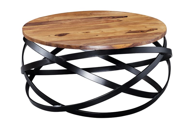 Magyari sofabord 60 cm - Træ / natur - Semmenfoldeligt bord - Spejlbord - Sofabord - Sofabord med opbevaring - sofabord med hjul - Hæve sænke sofabord