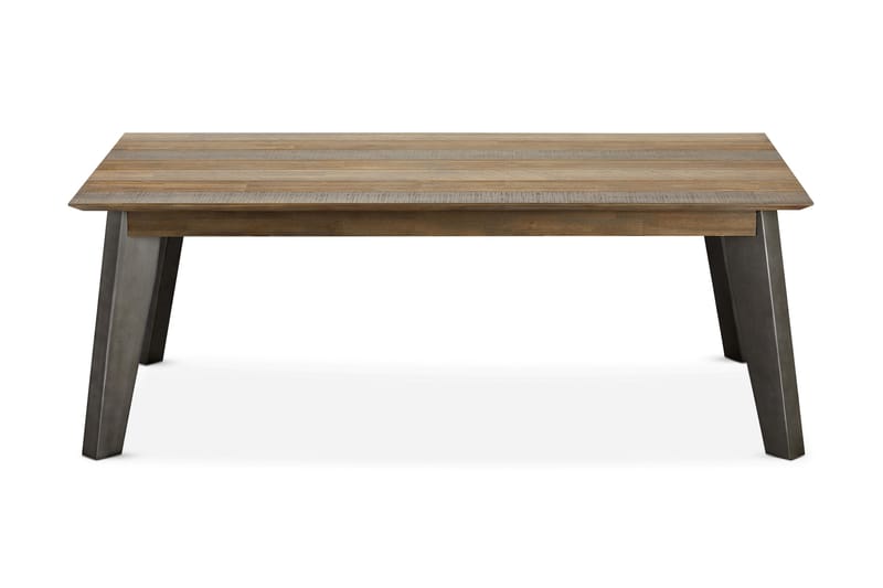 Malaga Sofabord 140 cm - Akacie/Beige/Grå - Sofabord - Semmenfoldeligt bord - Spejlbord - Sofabord med opbevaring - sofabord med hjul - Hæve sænke sofabord
