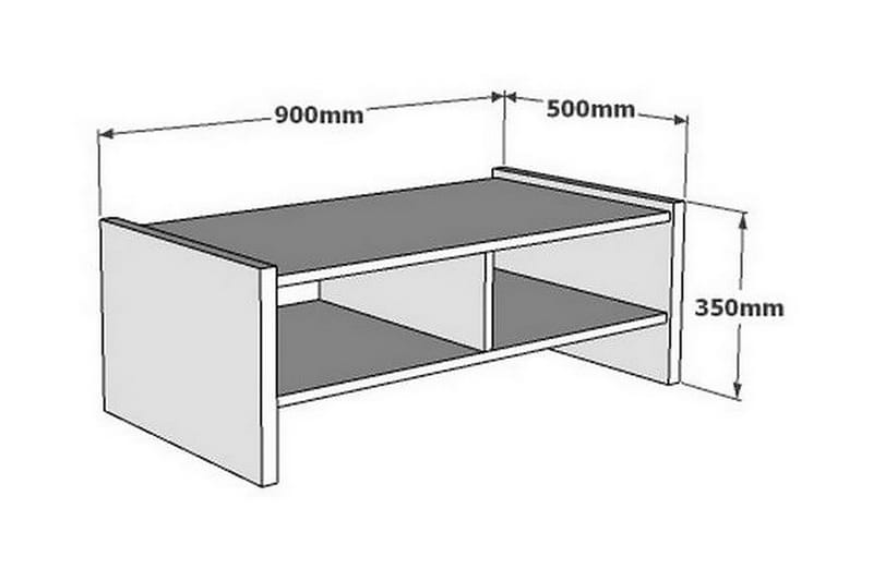 Malling Sofabord 90x35x90 cm - Brun - Møbler - Borde - Sofabord