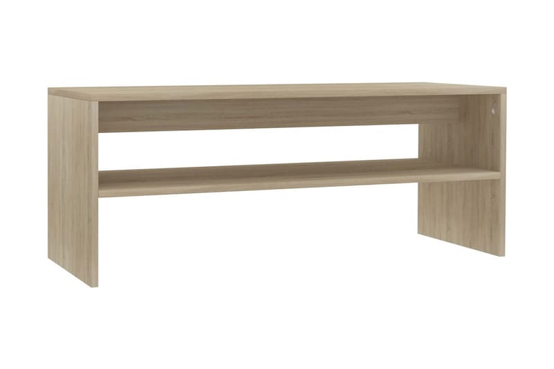 sofabord 100 x 40 x 40 cm spånplade sonoma-egetræsfarve - Møbler - Borde - Sofabord