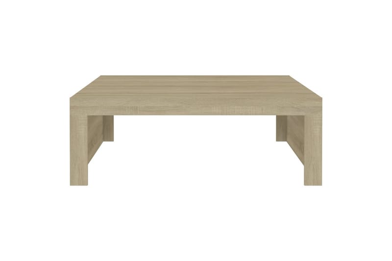 sofabord 100x100x35 cm spånplade sonoma-eg - Brun - Sofabord