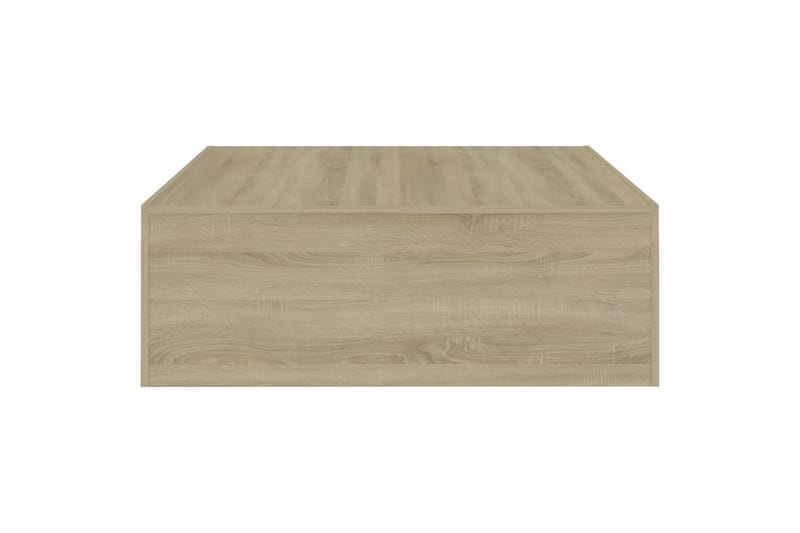 sofabord 100x100x35 cm spånplade sonoma-eg - Brun - Sofabord