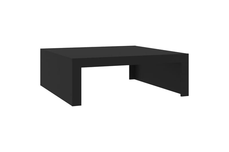 sofabord 100x100x35 cm spånplade sort - Sort - Sofabord