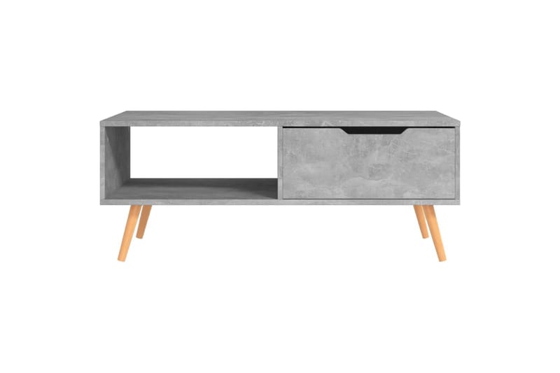 sofabord 100x49,5x43 cm spånplade betongrå - Grå - Møbler - Borde - Sofabord