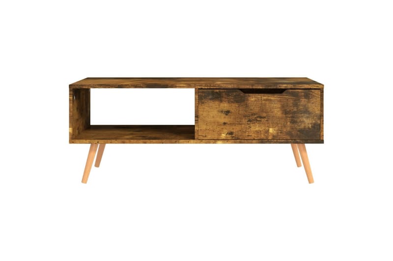 sofabord 100x49,5x43 cm spånplade røget eg - Brun - Møbler - Borde - Sofabord