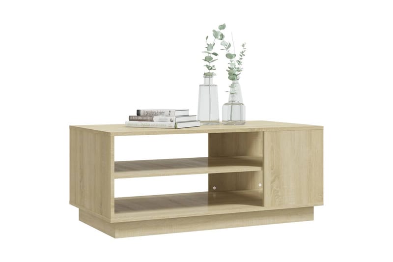 sofabord 102x55x43 cm spånplade sonoma-eg - Brun - Møbler - Borde - Sofabord