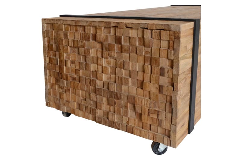 sofabord 110x45x38 cm massivt teaktræ - Møbler - Borde - Sofabord