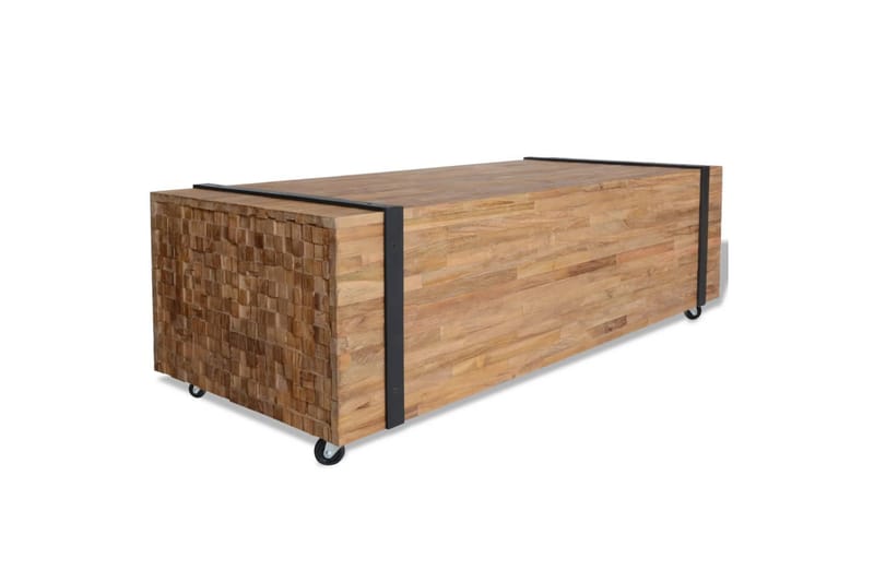 sofabord 110x45x38 cm massivt teaktræ - Møbler - Borde - Sofabord