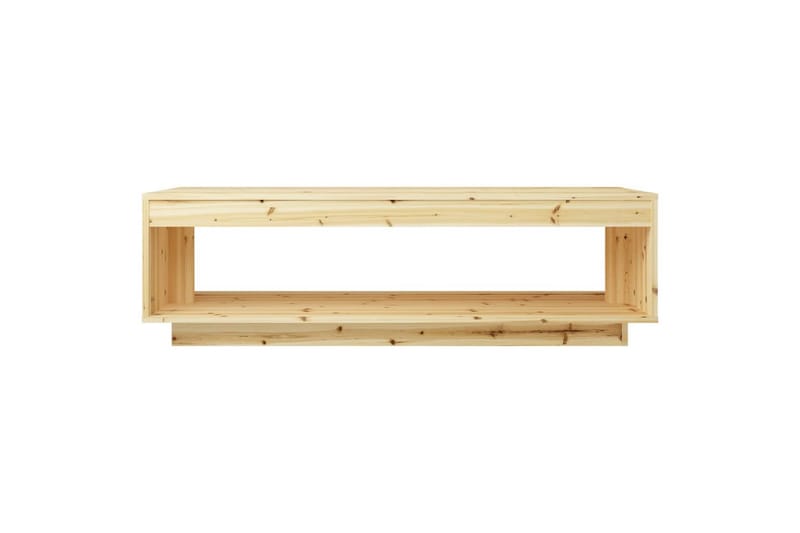 sofabord 110x50x33,5 cm massivt fyrretræ - Brun - Møbler - Borde - Sofabord