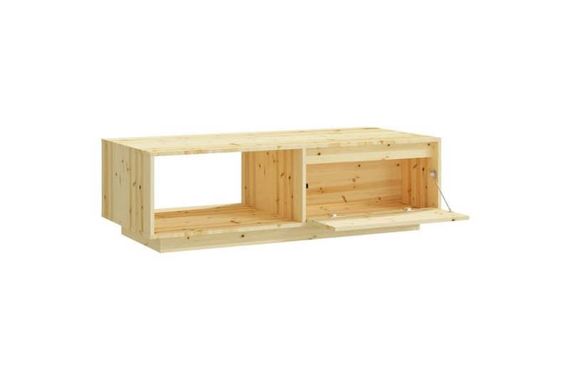 sofabord 110x50x33,5 cm massivt fyrretræ - Brun - Møbler - Borde - Sofabord