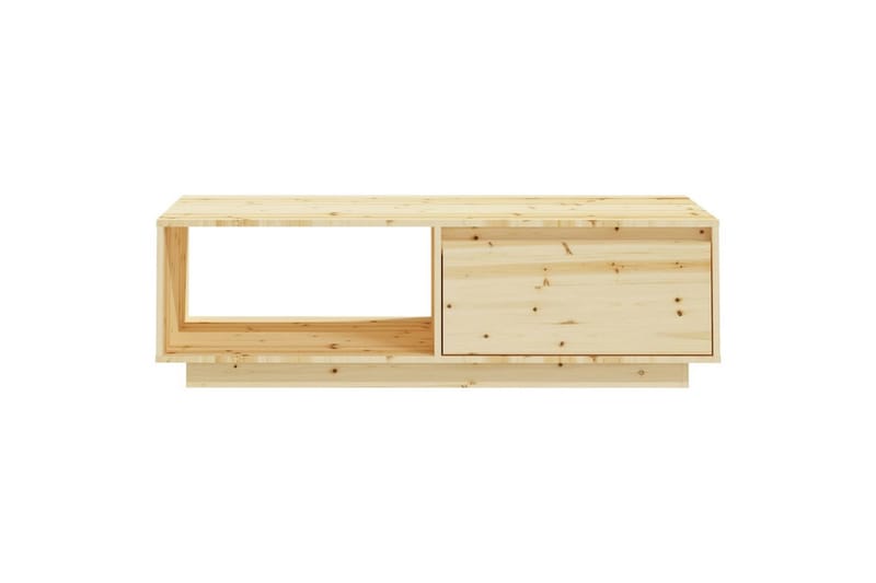 sofabord 110x50x33,5 cm massivt fyrretræ - Brun - Møbler - Borde - Sofabord