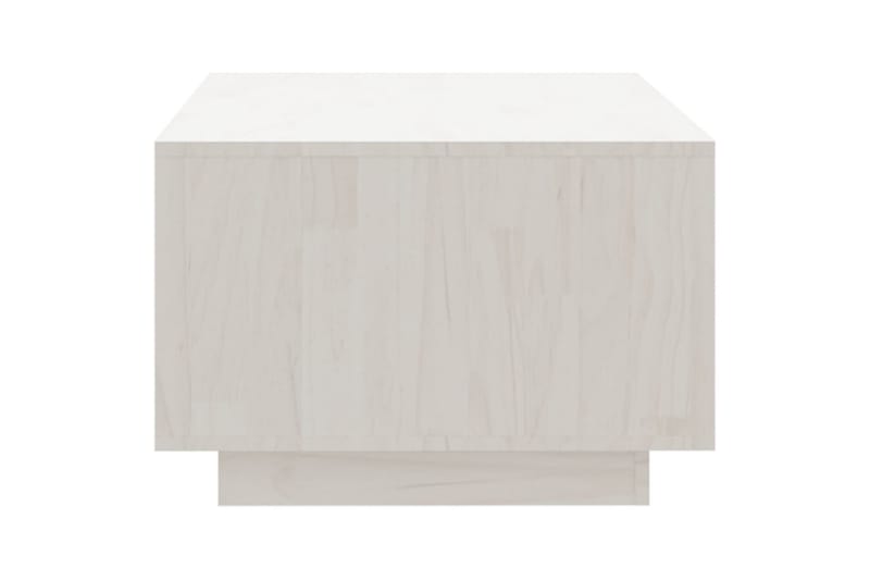 sofabord 110x50x33,5 cm massivt fyrretræ hvid - Hvid - Møbler - Borde - Sofabord