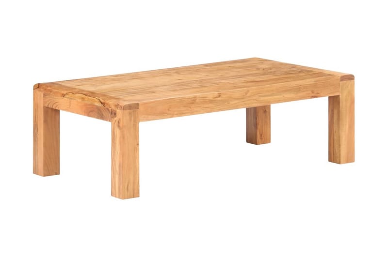 Sofabord 110x60x35 cm massivt akacietræ med sheeshamfinish - Møbler - Borde - Sofabord