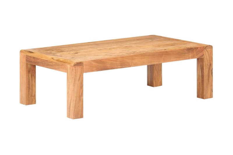 Sofabord 110x60x35 cm massivt akacietræ med sheeshamfinish - Møbler - Borde - Sofabord