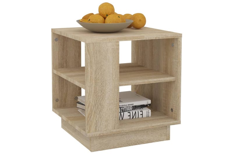 sofabord 40x40x43 cm konstrueret træ sonoma-eg - Beige - Møbler - Borde - Sofabord