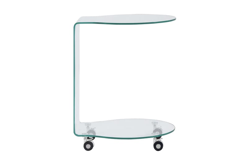 sofabord 45 x 40 x 58 cm hærdet glas transparent - Møbler - Borde - Sofabord