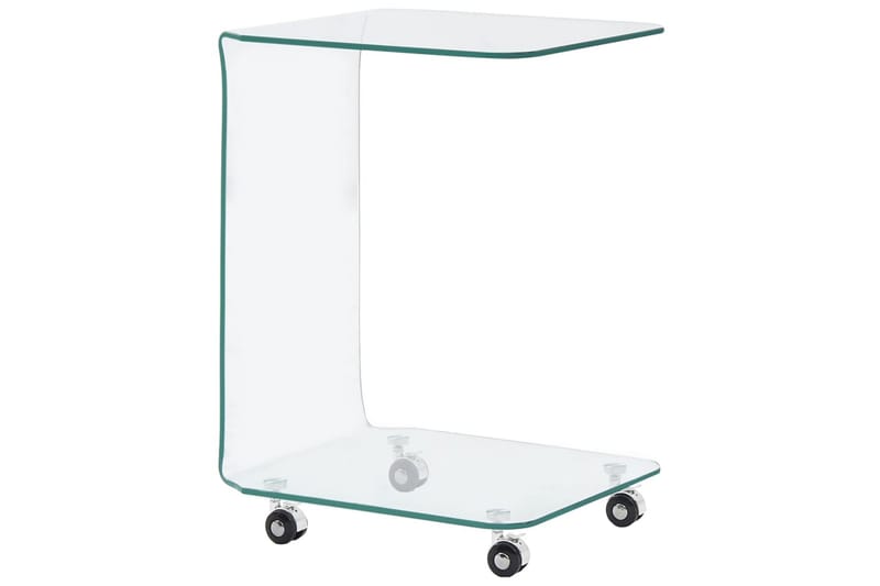 sofabord 45 x 40 x 63 cm hærdet glas transparent - Møbler - Borde - Sofabord