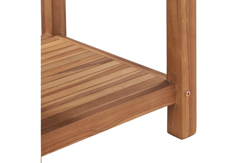 Sofabord 45x45x45 cm Massivt Teaktræ - Brun - Møbler - Borde - Sofabord