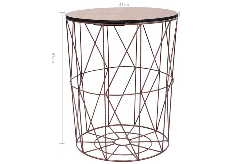 Sofabord 47 cm Kobberfarvet - Brun - Møbler - Borde - Sofabord