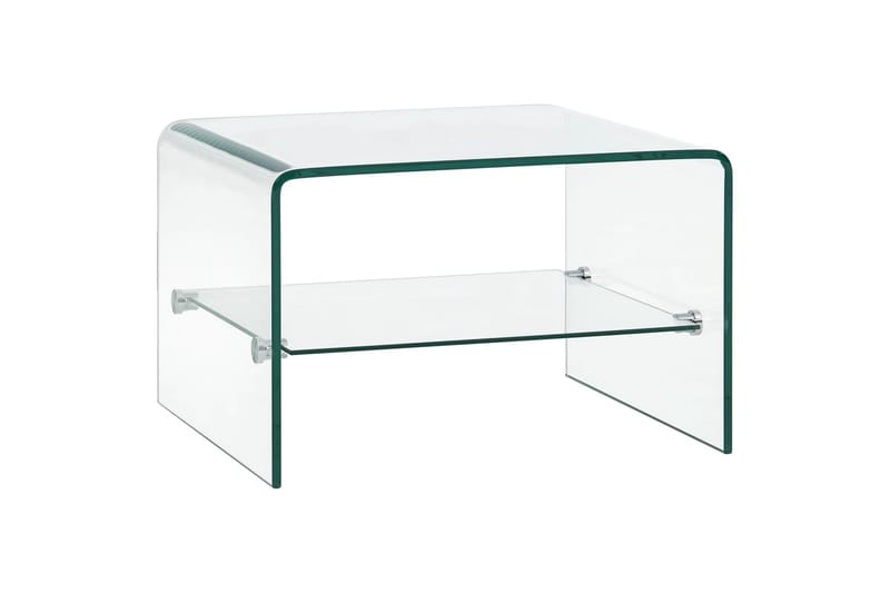 sofabord 50 x 45 x 33 cm hærdet glas transparent - Møbler - Borde - Sofabord