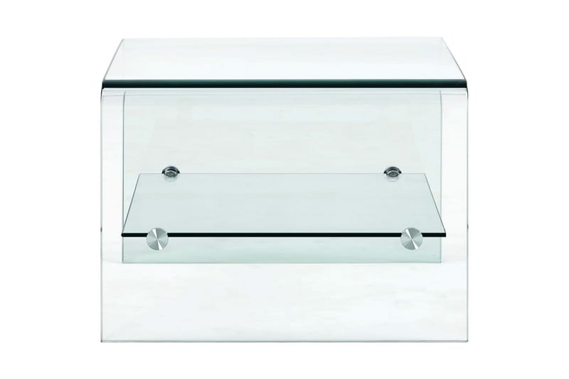 sofabord 50 x 45 x 33 cm hærdet glas transparent - Møbler - Borde - Sofabord