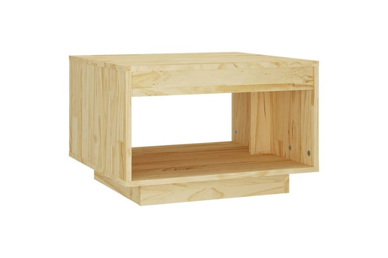 sofabord 50x50x33,5 cm massivt fyrretræ - Brun - Møbler - Borde - Sofabord