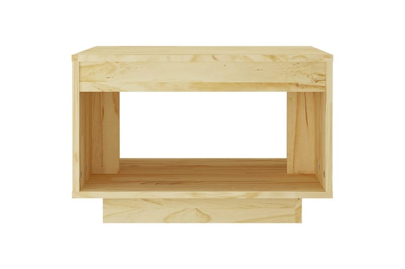 sofabord 50x50x33,5 cm massivt fyrretræ - Brun - Møbler - Borde - Sofabord