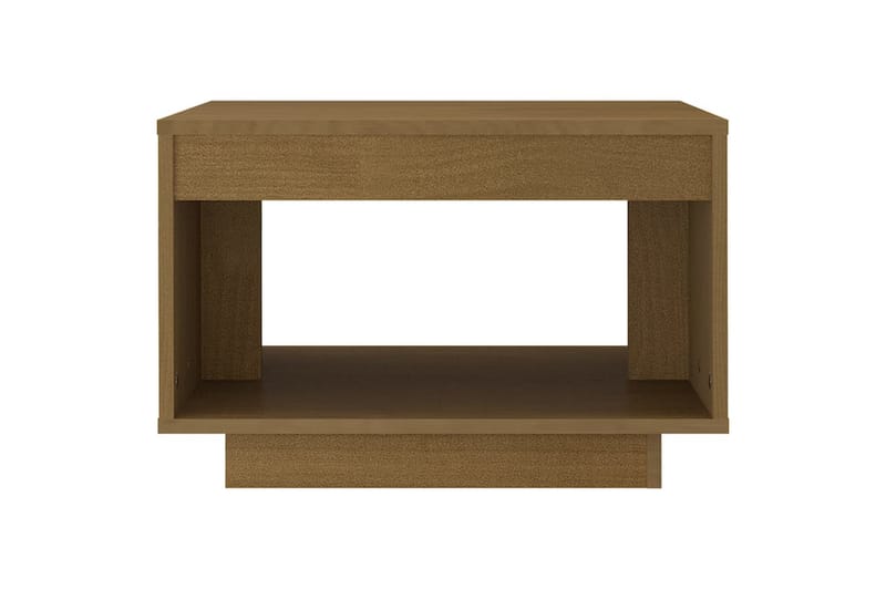 sofabord 50x50x33,5 cm massivt fyrretræ honningbrun - Brun - Møbler - Borde - Sofabord