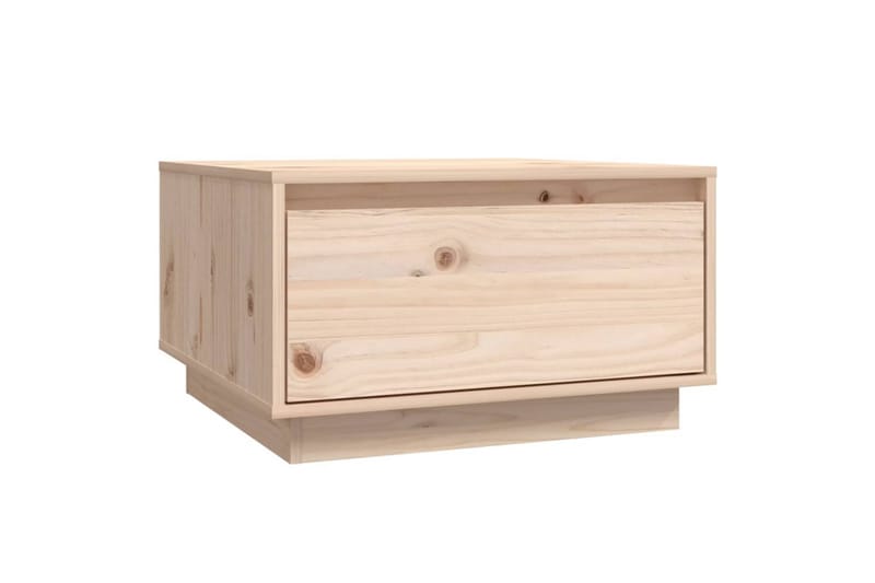 sofabord 55x56x32 cm massivt fyrretræ - Brun - Møbler - Borde - Sofabord