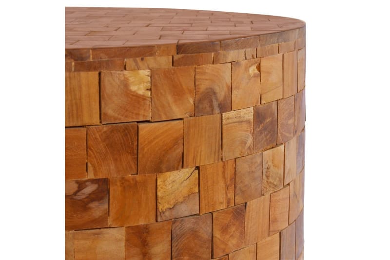 Sofabord 60x60x35 cm Massivt Teaktræ - Møbler - Borde - Sofabord