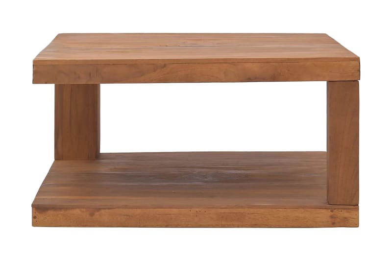 sofabord 65x65x33 cm massivt teaktræ - Brun - Møbler - Borde - Sofabord