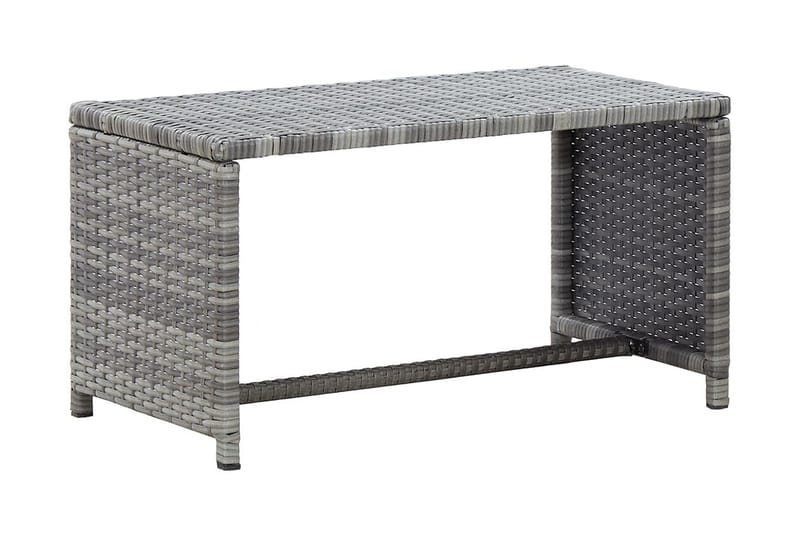 Sofabord 70x40x38 cm Polyrattan Antracitgrå - Grå - Møbler - Borde - Sofabord